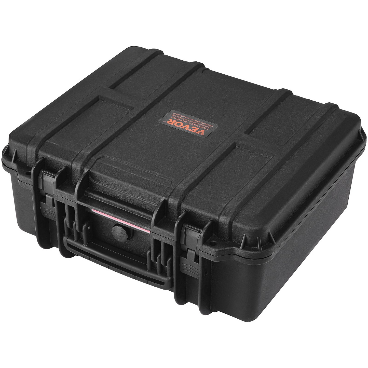 VEVOR Hard Pistol Cases with Pre-cut PU Foam, Waterproof & Dustproof Hard Gun Case for 1 Pistol, 19.3×17.1×8.3 in Lockable Pistol Case, Black