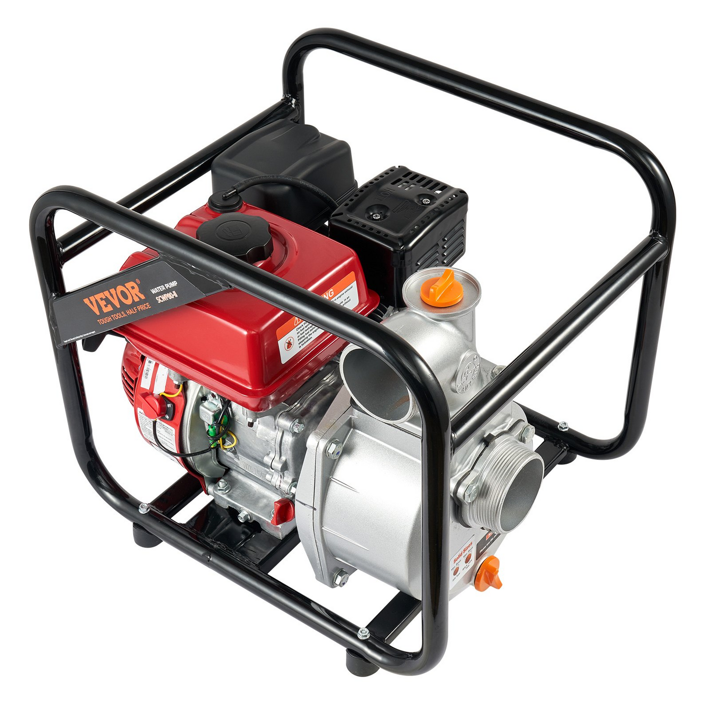 VEVOR Gasoline Engine Water Pump Gas Powered Water Transfer Pump 3" 7HP 4-Stroke