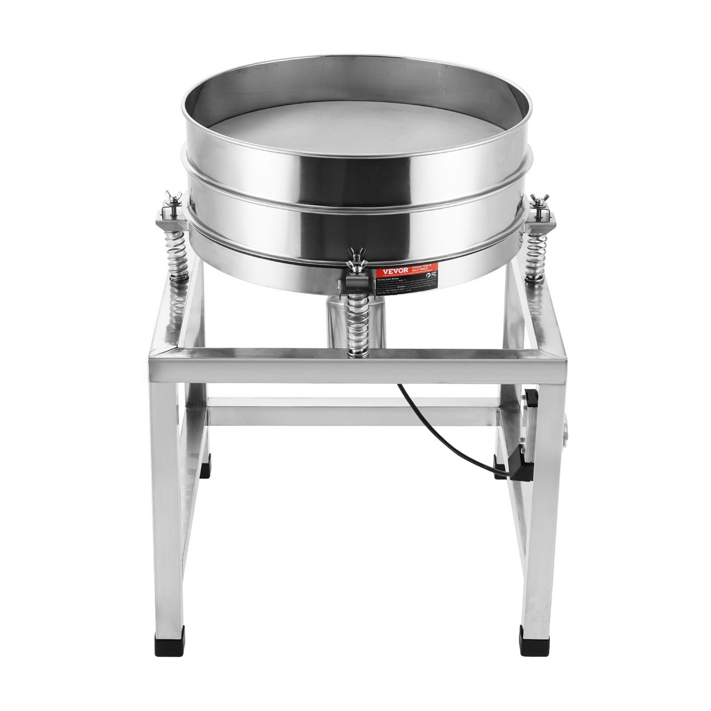 VEVOR Electric Vibrating Sieve Machine with 40+100 Mesh Automatic Sifter Shaker