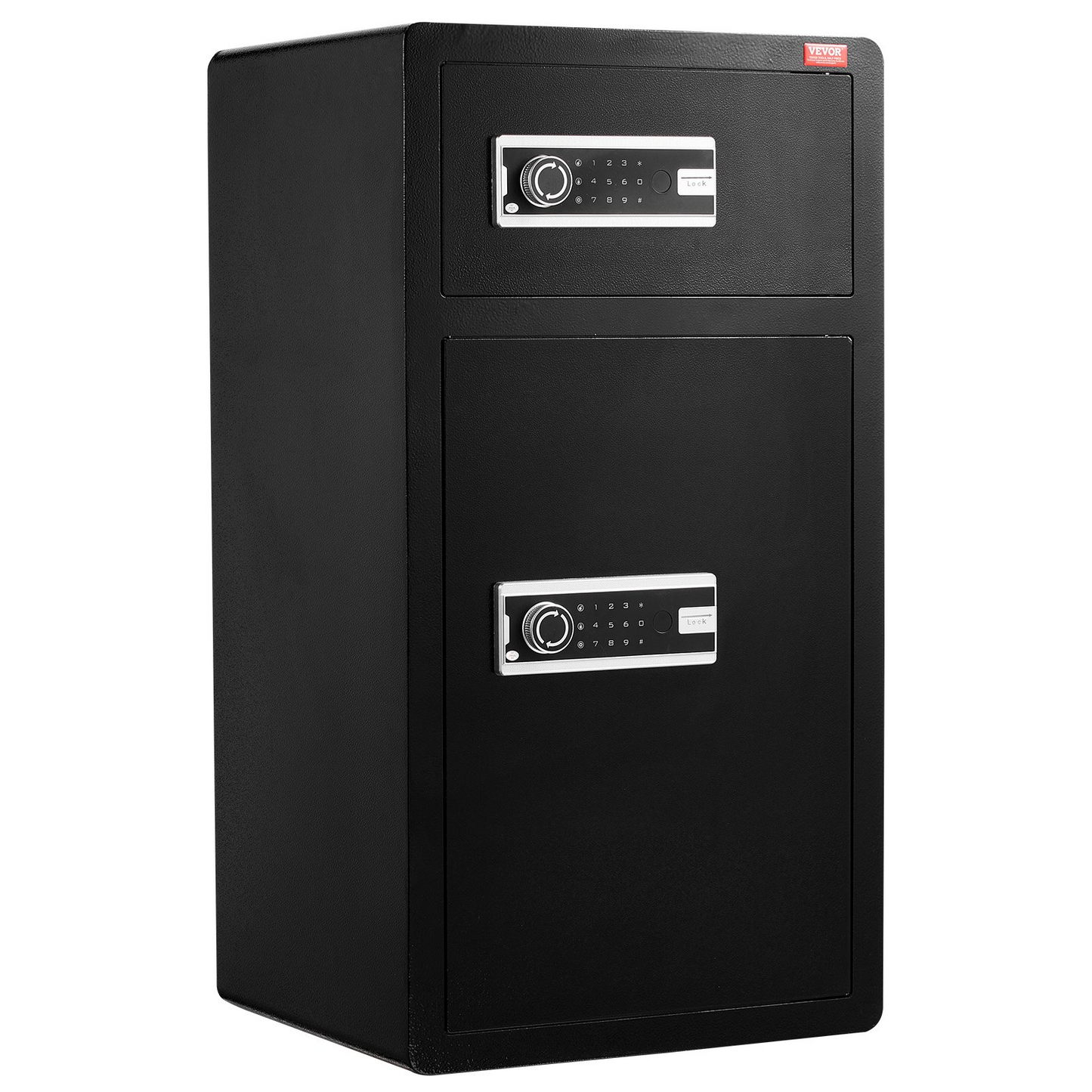 VEVOR Double Door 7.2 cu.ft Safe Box with Key Lock Password Cabinet Black