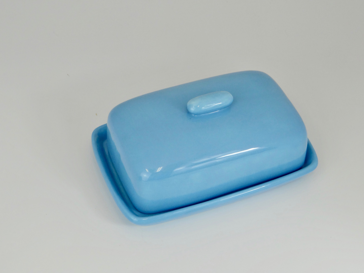 Butter Dish Sky Blue Glaze