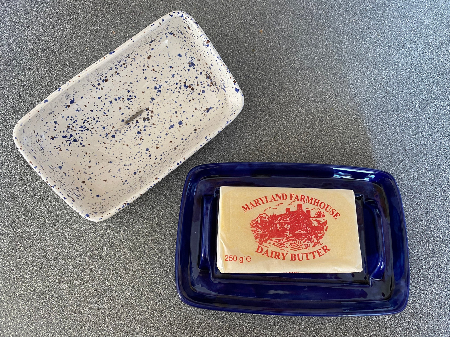 Handmade Pottery Butter Dish with Lid