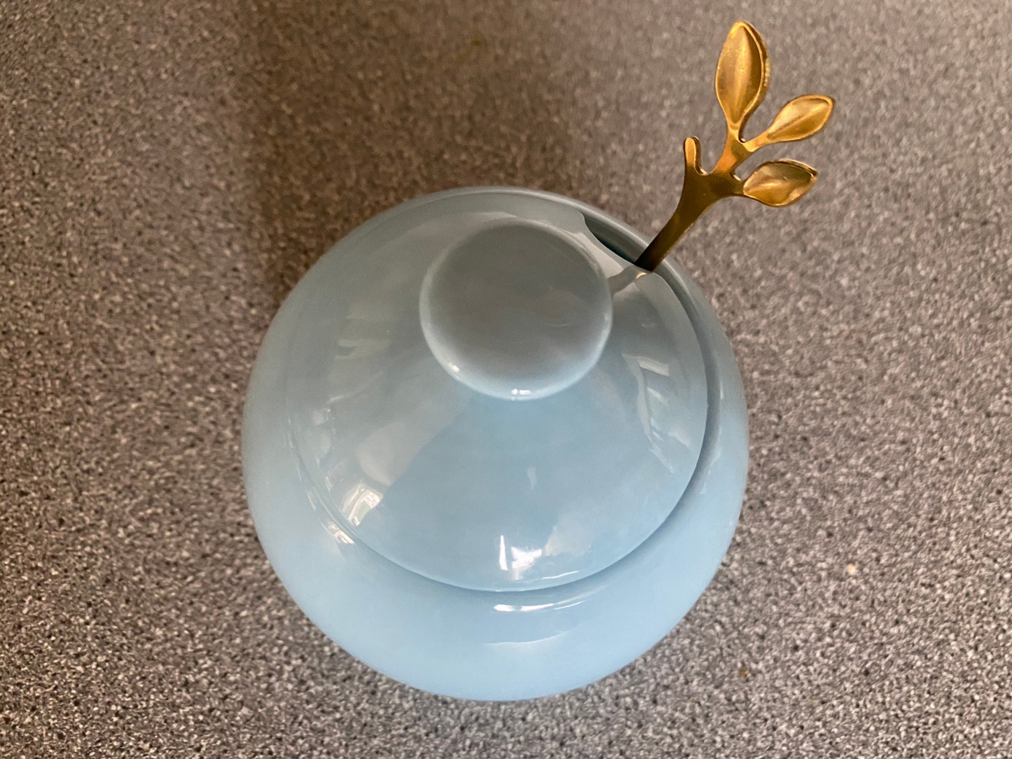 Butter Dish and Sugar Bowl Set - Powder Blue Glaze